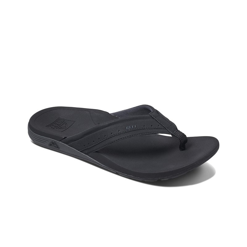 Reef Ortho Spring Mens Flip Flop, Arch Support & Soft Cushion Footbed, Black, 12 - Image 3